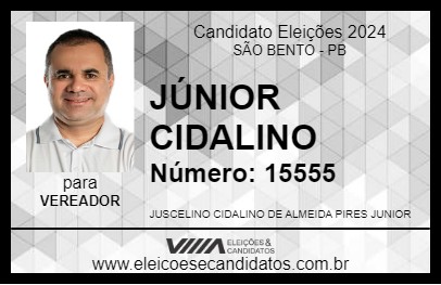 Candidato JÚNIOR CIDALINO 2024 - SÃO BENTO - Eleições