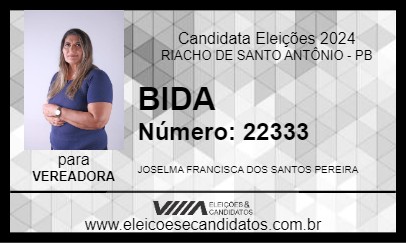 Candidato BIDA 2024 - RIACHO DE SANTO ANTÔNIO - Eleições