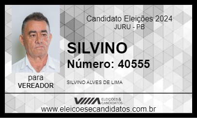 Candidato SILVINO 2024 - JURU - Eleições