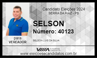 Candidato SELSON 2024 - SERRA DA RAIZ - Eleições