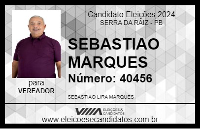 Candidato SEBASTIAO MARQUES 2024 - SERRA DA RAIZ - Eleições