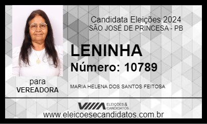 Candidato LENINHA 2024 - SÃO JOSÉ DE PRINCESA - Eleições