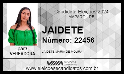 Candidato JAIDETE 2024 - AMPARO - Eleições