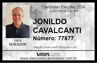 Candidato JONILDO CAVALCANTI 2024 - JOÃO PESSOA - Eleições