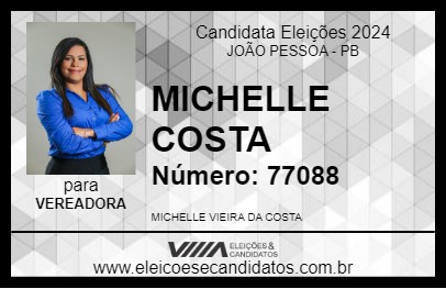 Candidato MICHELLE COSTA 2024 - JOÃO PESSOA - Eleições