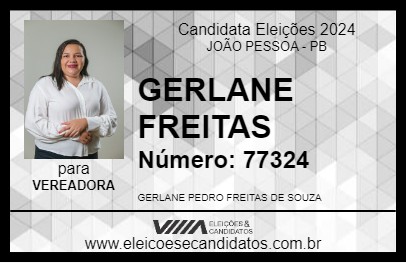 Candidato GERLANE FREITAS 2024 - JOÃO PESSOA - Eleições