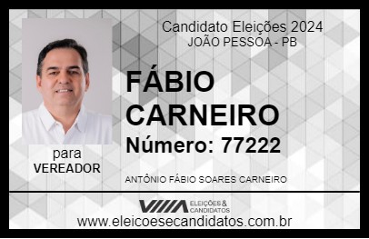 Candidato FÁBIO CARNEIRO 2024 - JOÃO PESSOA - Eleições