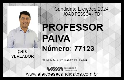 Candidato PROFESSOR PAIVA 2024 - JOÃO PESSOA - Eleições