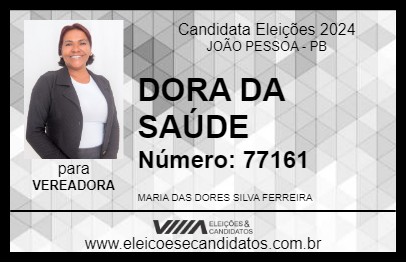 Candidato DORA DA SAÚDE 2024 - JOÃO PESSOA - Eleições