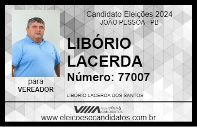 Candidato LIBÓRIO LACERDA 2024 - JOÃO PESSOA - Eleições