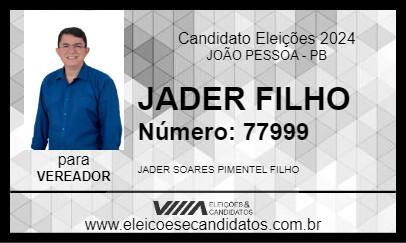 Candidato JADER FILHO 2024 - JOÃO PESSOA - Eleições