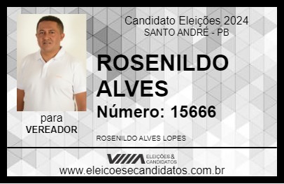 Candidato ROSENILDO ALVES 2024 - SANTO ANDRÉ - Eleições