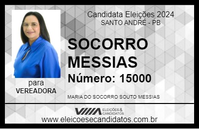 Candidato SOCORRO MESSIAS 2024 - SANTO ANDRÉ - Eleições