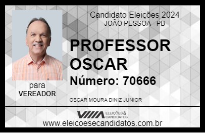 Candidato PROFESSOR OSCAR 2024 - JOÃO PESSOA - Eleições