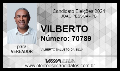 Candidato VILBERTO 2024 - JOÃO PESSOA - Eleições