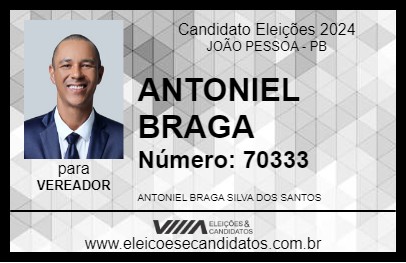 Candidato ANTONIEL BRAGA 2024 - JOÃO PESSOA - Eleições