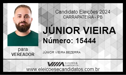 Candidato JÚNIOR VIEIRA 2024 - CARRAPATEIRA - Eleições