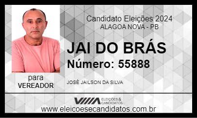 Candidato JAI DO BRÁS 2024 - ALAGOA NOVA - Eleições