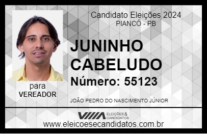 Candidato JUNINHO CABELUDO 2024 - PIANCÓ - Eleições