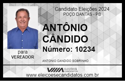 Candidato ANTÔNIO CÂNDIDO 2024 - POÇO DANTAS - Eleições