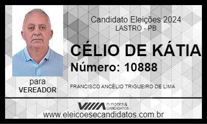 Candidato CÉLIO DE KÁTIA 2024 - LASTRO - Eleições