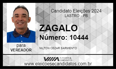 Candidato ZAGALO 2024 - LASTRO - Eleições