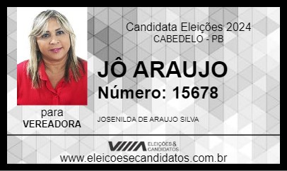 Candidato JÔ ARAUJO 2024 - CABEDELO - Eleições