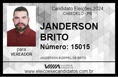 Candidato JANDERSON BRITO 2024 - CABEDELO - Eleições