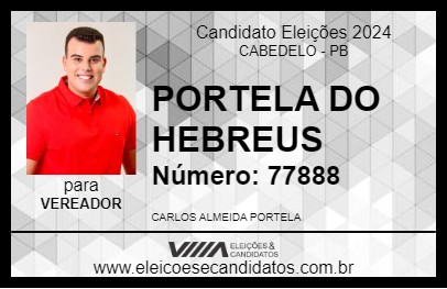 Candidato PORTELA DO HEBREUS 2024 - CABEDELO - Eleições