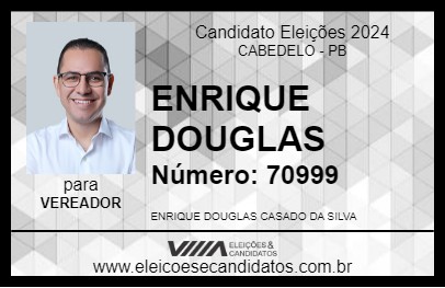 Candidato ENRIQUE DOUGLAS 2024 - CABEDELO - Eleições