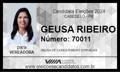 Candidato GEUSA RIBEIRO 2024 - CABEDELO - Eleições