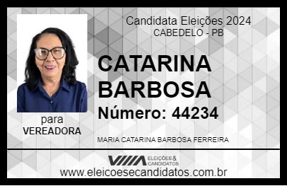 Candidato CATARINA BARBOSA 2024 - CABEDELO - Eleições