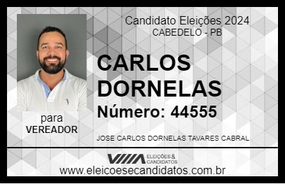 Candidato CARLOS DORNELAS 2024 - CABEDELO - Eleições