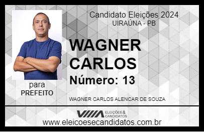 Candidato WAGNER CARLOS 2024 - UIRAÚNA - Eleições