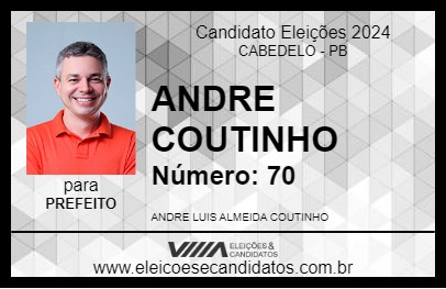 Candidato ANDRE COUTINHO 2024 - CABEDELO - Eleições