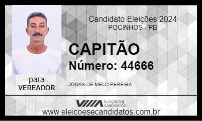 Candidato CAPITÃO 2024 - POCINHOS - Eleições