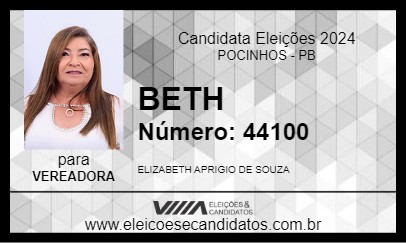 Candidato BETH 2024 - POCINHOS - Eleições