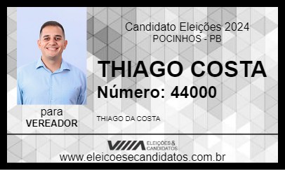 Candidato THIAGO COSTA 2024 - POCINHOS - Eleições