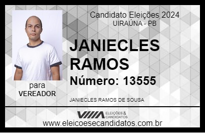 Candidato JANIECLES RAMOS 2024 - UIRAÚNA - Eleições