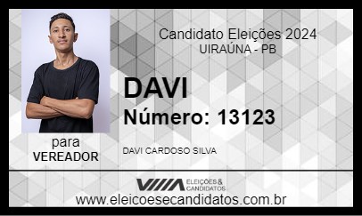 Candidato DAVI 2024 - UIRAÚNA - Eleições