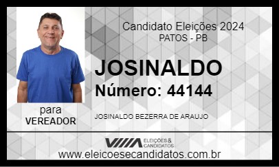 Candidato JOSINALDO 2024 - PATOS - Eleições