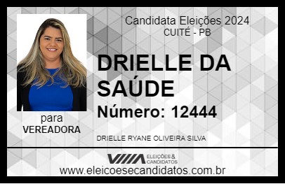 Candidato DRIELLE DA SAÚDE 2024 - CUITÉ - Eleições