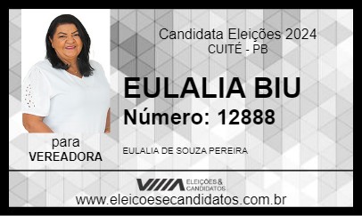 Candidato EULALIA BIU 2024 - CUITÉ - Eleições