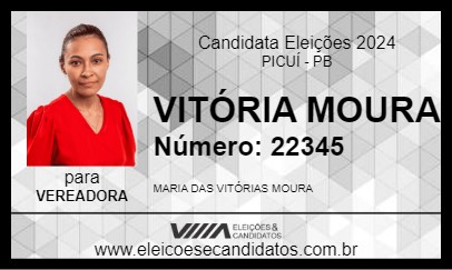 Candidato VITÓRIA MOURA 2024 - PICUÍ - Eleições