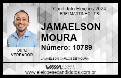 Candidato JAMAELSON MOURA 2024 - FREI MARTINHO - Eleições