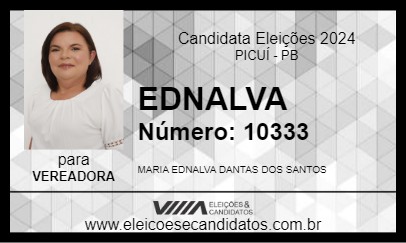 Candidato EDNALVA 2024 - PICUÍ - Eleições