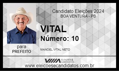 Candidato VITAL 2024 - BOA VENTURA - Eleições