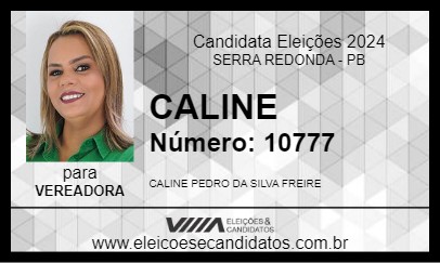 Candidato CALINE 2024 - SERRA REDONDA - Eleições