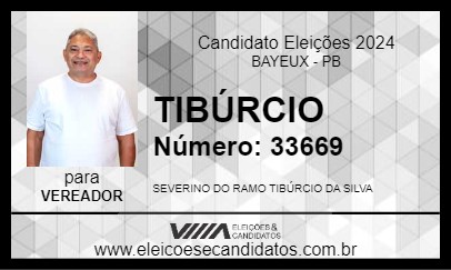 Candidato TIBÚRCIO 2024 - BAYEUX - Eleições