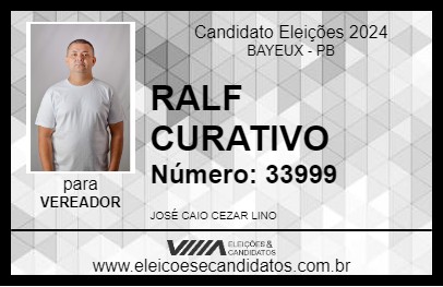 Candidato RALF CURATIVO 2024 - BAYEUX - Eleições